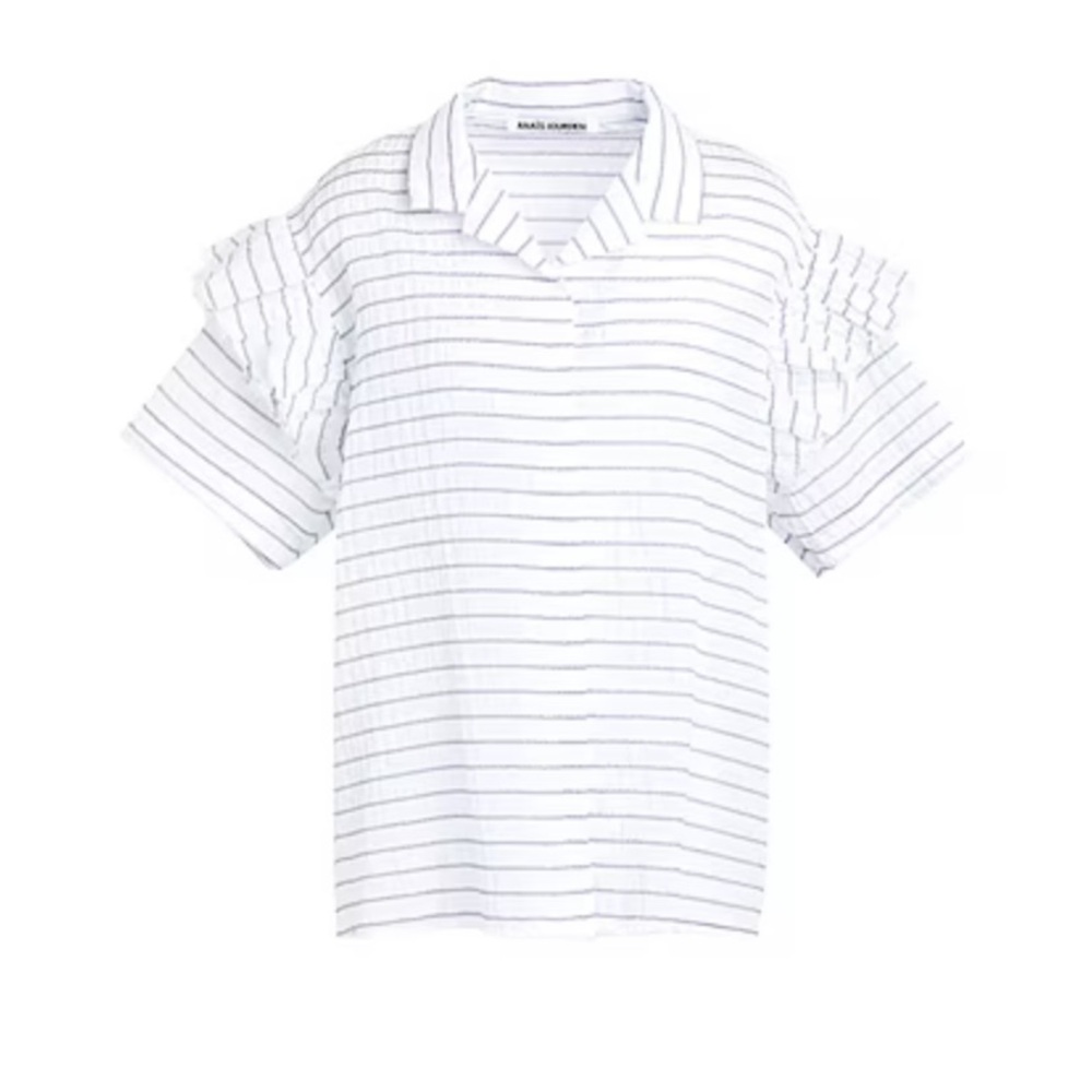 Anais Jourden | Stripped Button-up Top | Sz 38 (oversized) | EUC